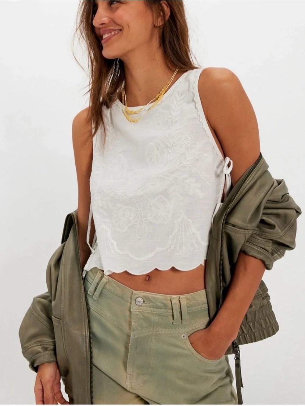 Free People Faded Gardens Tank size Medium